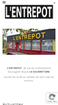Mobile Screenshot of lentrepot-lagaubretiere.fr